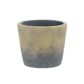 Betonkaspó 14x12,5cm kékes-sárga