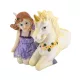 Tündér figura unikornissal lila