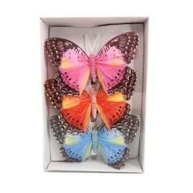 Csipeszes pillangó 3db-os 11,5x8 cm hullámos szélű