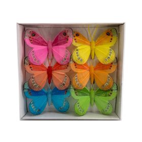 Csipeszes pillangó 6db-os 7,5x5,5 cm