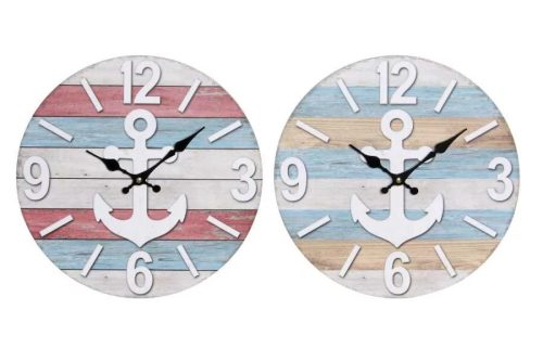 Óra falra régies horgony 34x4x34cm választható