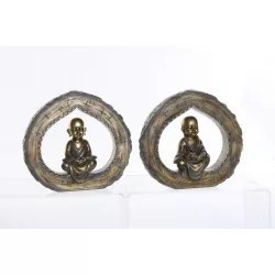 Régies szerzetes figura aranyozott 19,5x18cm