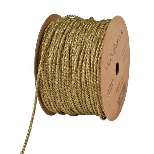 Dekor zsinór 2mm x 25cm - Metál arany