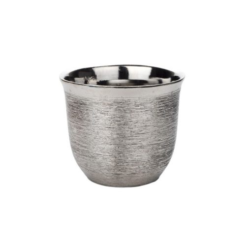 Nizza kerámia kaspó ezüst 12,5x 11.5cm