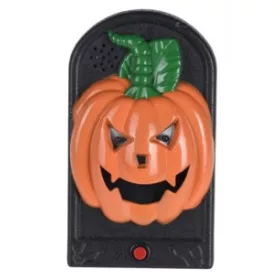 Tökfej formájú halloween-i ajtócsengő