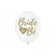 Latex lufi 30cm 6db/cs Bride to be (Fehér alapon arany írás)