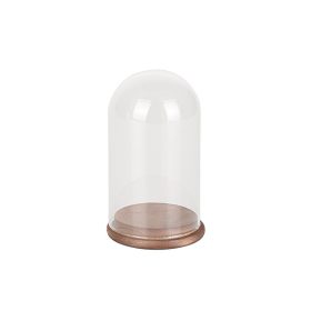 Üveg búra fa talpon 7x12cm