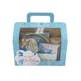   Babaváró szett -It's a boy 49db: szalvéta, tányér,pohár,lufi,szívószál,banner