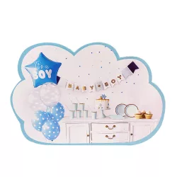   Babaváró szett -It's a boy 49db: szalvéta, tányér,pohár,lufi,szívószál,banner