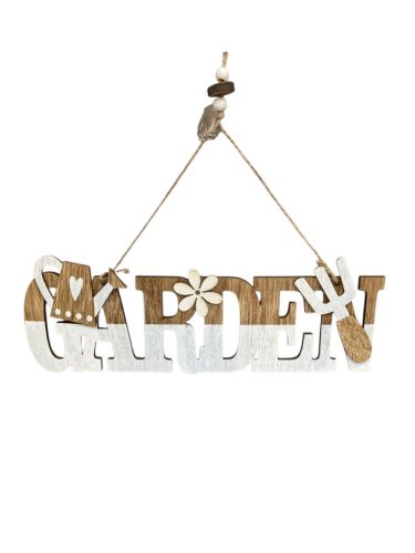 Fa garden akasztós felirat 28x8cm