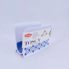 Tosca asztali szalvéta tartó 15x8x11cm kék