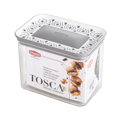 Tosca légmentes szögletes tároló doboz0,7L krém