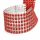 Strassz dekor 6 soros -3cm-4,57m - piros
