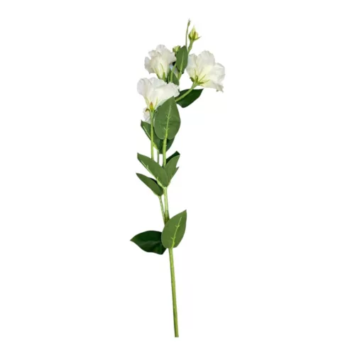 Selyem szálas liziantusz x5 (4+5ág)  80 cm fehér