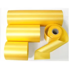 Szatén szalag 10cm /25m Napsárga (C30)