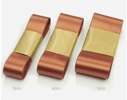 Szatén szalag 3cm/10m Bronz (c08)
