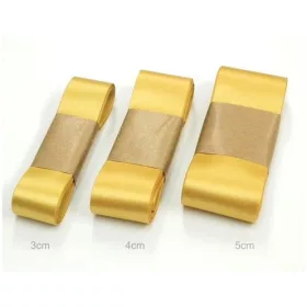 Szatén szalag 3cm/10m Arany (c20)