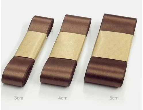 Szatén szalag 3cm/10m Barna (c27)