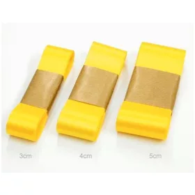 Szatén szalag 3cm/10m Napsárga (c30)