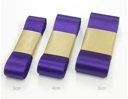 Szatén szalag 3cm/10m Írisz lila (c32)