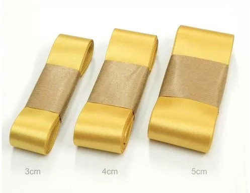 Szatén szalag 4 cm/10m Arany (C20)