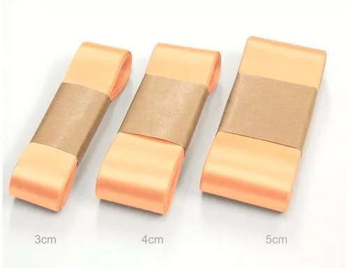 Szatén szalag 4 cm/10m Barack (C21)