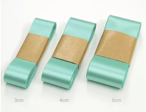 Szatén szalag 4 cm/10m Türkiz (C39)