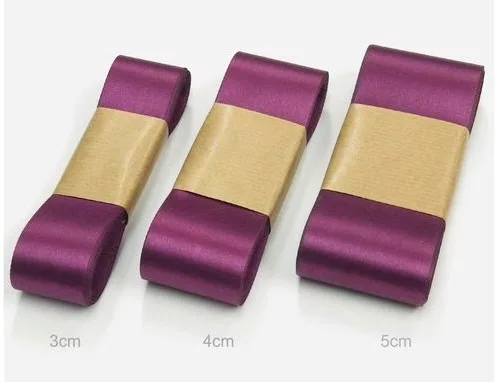 Szatén szalag 4 cm/10m Bíbor (C40)