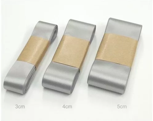 Szatén szalag 5 cm / 10m Ezüst (C03)