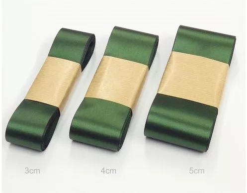 Szatén szalag 5 cm / 10m Olajzöld (C05)