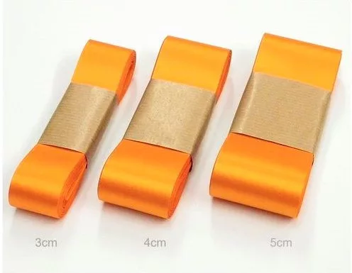 Szatén szalag 5 cm / 10m Narancs (C09)
