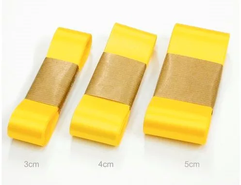 Szatén szalag 5 cm / 10m Napsárga (C30)