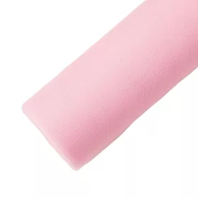 Lágy tüll tekercs 30cm /20m - Púder rózsaszín