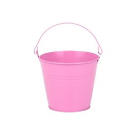 Fém vödör rózsaszín 10,2x8,5cm