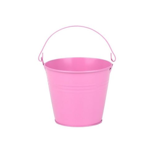 Fém vödör rózsaszín 10,2x8,5cm
