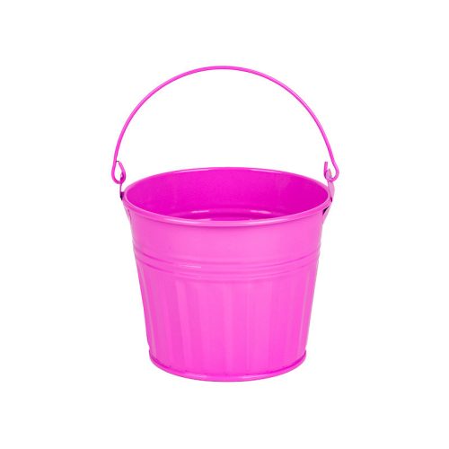 Esmé fém vödör pink 7x5,5cm