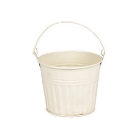 Esmé fém vödör krém 7x5,5cm