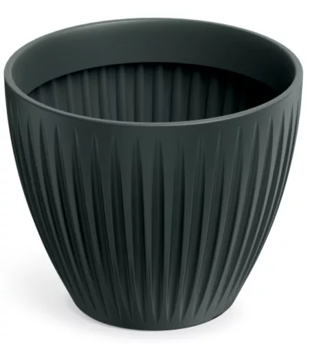 Virágcserép Ethick 30 mm Latia Round Antracit Prosperplast