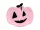 Halloween - Pink szinű tök papírtányér 25x22cm 6db/cs