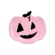 Halloween - Pink szinű tök papírtányér 25x22cm 6db/cs