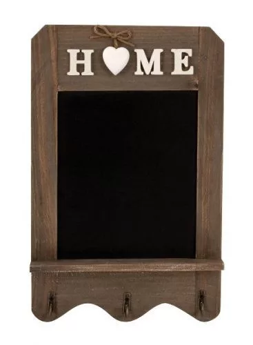 Fa fogason írható tábla HOME felirattal 22x34cm