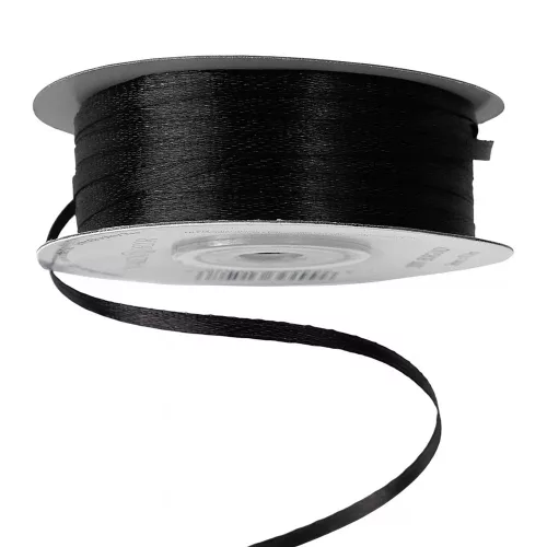 Szatén szalag 3mm x91,44 m fekete