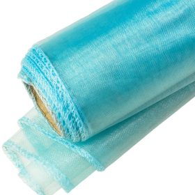 Organza 12cm x 8.2m - Közép türkizkék