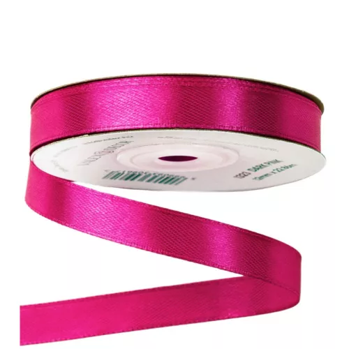 Szatén szalag 12mm x 22.86m - sötét rózsaszín