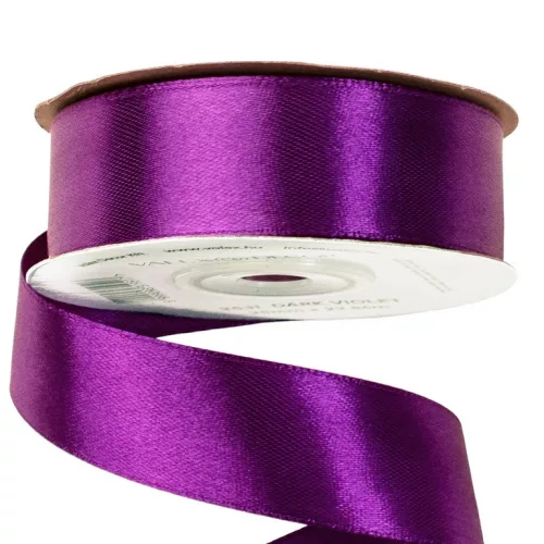 Szatén szalag 25mm x 22.86m - Sötét ibolya