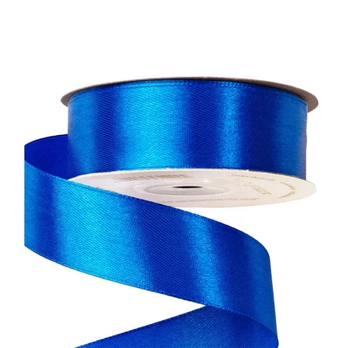 Szatén szalag 25mm x 22.86m - Királykék