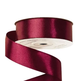 Szatén szalag 25mm x 22.86m - Wine red