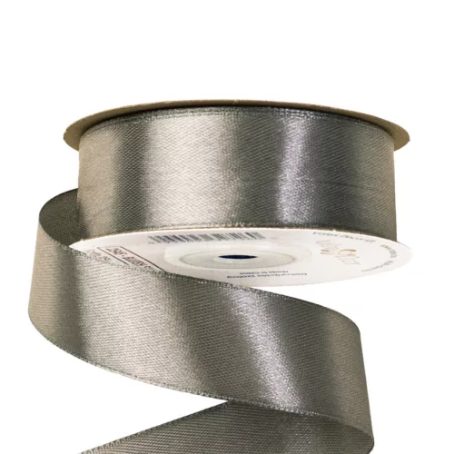 Szatén szalag 25mm x 22.86m - Kékes ezüst