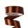 Szatén szalag 25mm x 22.86m - Sötétbarna