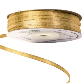 Szatén szalag 3mm x 91.44m - Arany